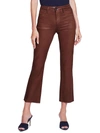 L Agence Kendra Womens Crop Raw Hem Flare Jeans In Multi
