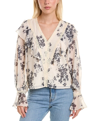 Allison New York Jules Blouse In Beige