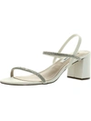 Nina Nissy-ls Womens Satin Rhinestone Block Heel In Multi