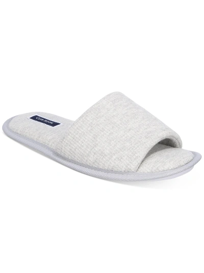 Club Room Mens Cozy Comfy Slide Slippers In Grey