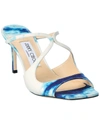 Jimmy Choo Anise 95 Denim Sandal In White