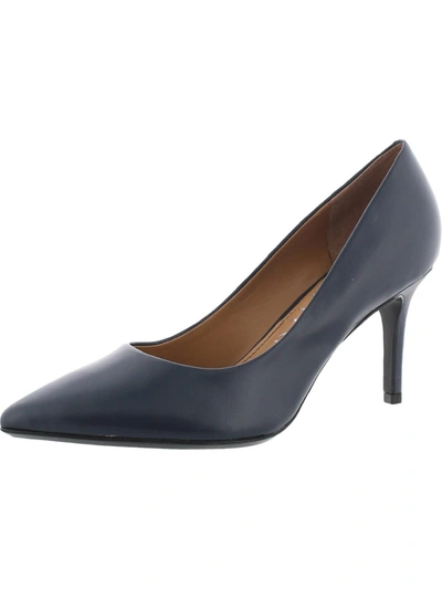 CALVIN KLEIN GAYLE WOMENS LEATHER POINTED TOE HEELS