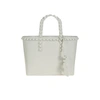 Carmen Sol Miriam Micro Mini Tote In Light Grey