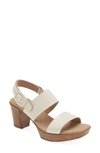 Munro Max Platform Slingback Sandal In Latte