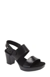 Munro Max Platform Slingback Sandal In Black