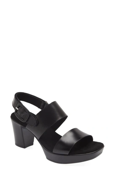 Munro Max Platform Slingback Sandal In Black