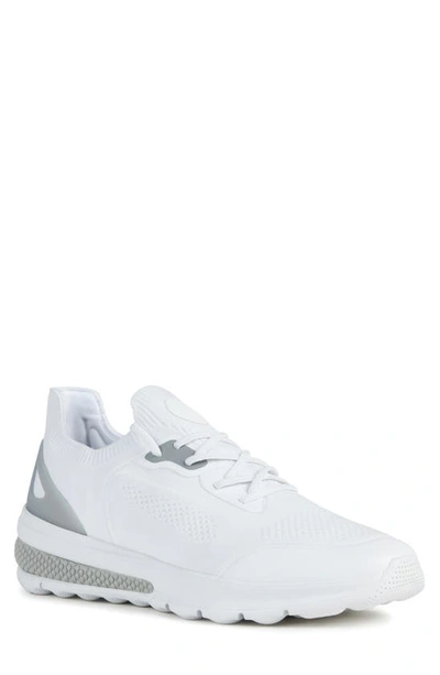 Geox Men's Spherica Actif Lace Up Sneakers In White