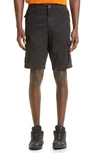Stone Island Men Slim-fit Cargo Bermuda Shorts With Zip Pockets In Black