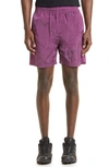 Stone Island Court Shorts In Purple