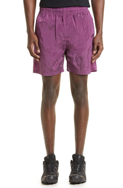 Stone Island Court Shorts In Purple