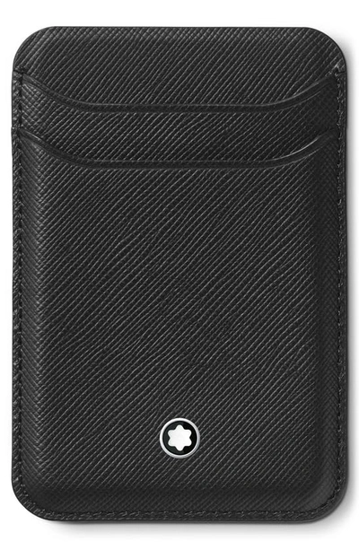 MONTBLANC MONTBLANC MAGSAFE® COMPATIBLE SARTORIAL LEATHER CARD HOLDER
