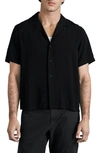 Rag & Bone Black Avery Shirt In Blk
