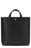 MONTBLANC SARTORIAL VERTICAL LEATHER TOTE