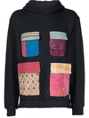 ALCHEMIST ALCHEMIST PATCHWORK COTTON HOODIE