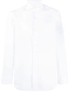 Borrelli Optical White Cotton Shirt In White