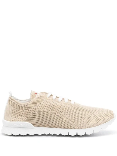 Kiton Straw Fit Running Sneakers In Paglia