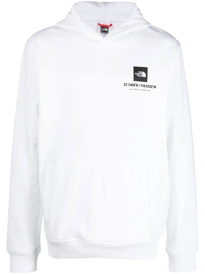 The North Face Logo-print Cotton Hoodie In White