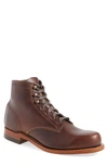 Wolverine '1000 Mile' Plain Toe Boot In Brown