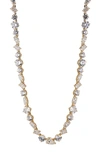 Nadri Large Cubic Zirconia Choker Necklace In Gold