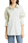 A.l.c Monica Striped Shirt In Multi