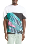 PALM ANGELS GETTY MIAMI GRAPHIC TEE