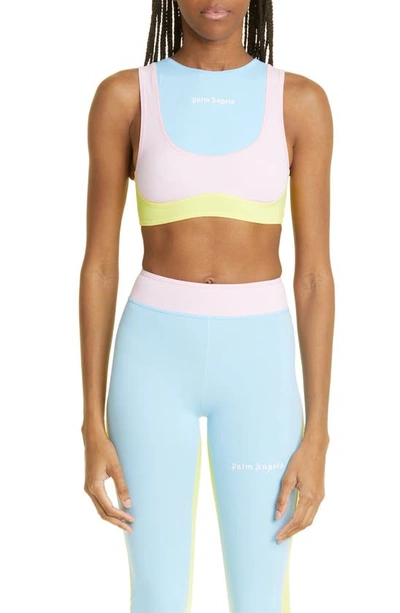Palm Angels Miami Training Crop Top In Multi