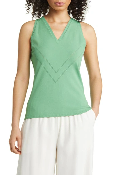 Capsule 121 Eugenia V-neck Sweater Tank In Green