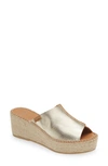 TONI PONS IVONNE ESPADRILLE PLATFORM WEDGE SLIDE SANDAL