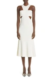 Alexander Mcqueen Synthetic Fibers Dress In Black