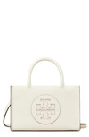 Tory Burch Mini Ella Faux Leather Tote In Warm White