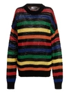 Msgm Multicolor Striped Sweater Sweaters And Cardigans Multicolor In Multicolor