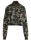 Khrisjoy Sequin Bomber Jacket Casual Jackets And Parka Green In Green