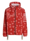 Khrisjoy 'bandana Hood' Windbreaker Jacket In Red