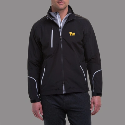 Zero Restriction Pitt | Power Torque Full Zip | Collegiate In Black/metallic Silver