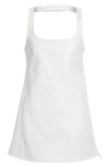 Courrèges Re-edition A-line Vinyl Mini Dress In Heritage White