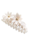 Lele Sadoughi Petunia Claw Hair Clip In Mother Of Pearl