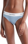 Calvin Klein Modern Cotton Bikini In Iceland Blue