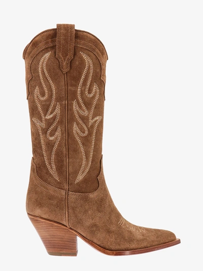 Sonora 60mm Santa Fe Suede Tall Boots In Brown
