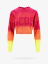 Gcds Logo-print Ombré Cropped Jumper In Multi