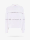 Gcds Cotton Sweatshirt With Frontal Logo Patch In White