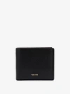 Tom Ford Soft Grain Leather T Line Classic Bifold Wallet In Black