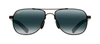 Maui Jim Guardrails Mj 327-17 Square Polarized Sunglasses In Grey