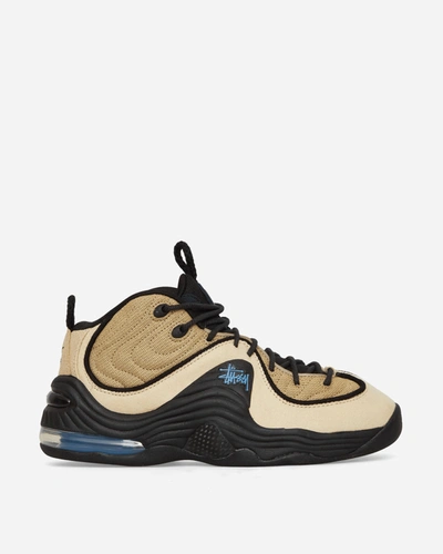 Nike Black & Beige Stüssy Edition Air Penny Ii Sneakers In Multicolor