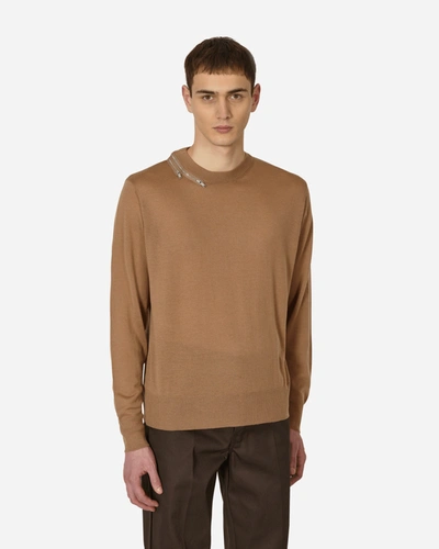 Undercover Zipper Sweater In Beige