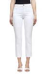 L Agence Sada Ankle Slim Jeans In Blanc