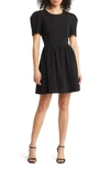 Black Halo Chadwick Babydoll Minidress In Black