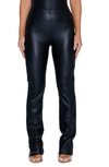 NAKED WARDROBE BOOTCUT FAUX LEATHER PANTS
