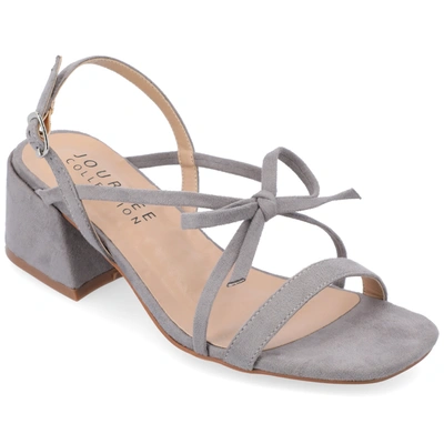 Journee Collection Collection Women's Amity Sandals In Grey
