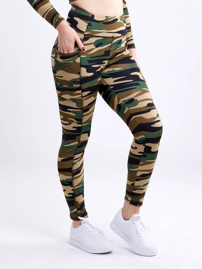 Jupiter Gear High-waisted Tactical Outdoor Leggings With Side Cargo Pockets In Multi