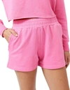 Monrow Supersoft Ex-boyfriend Shorts In Hot Pink